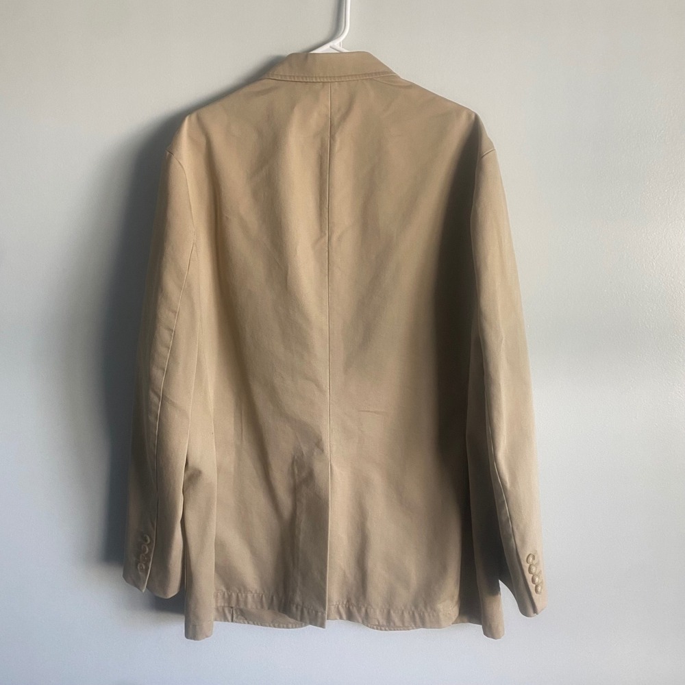 Polo Ralph Lauren Vintage Men's Tan Cotton Blazer Size XL - Picture 3 of 7